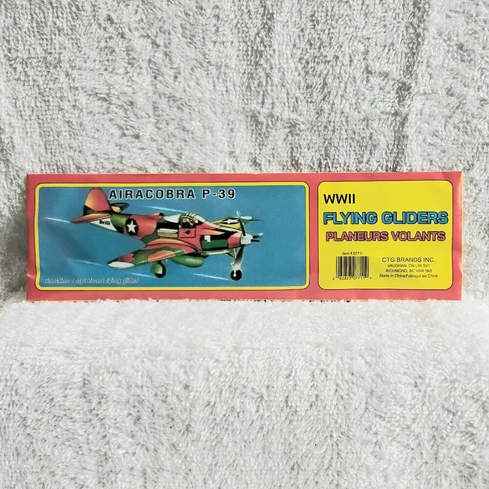 Sealed 5/$20 WWII Flying Airacobra P-39 Glider by CTG Brands Inc.!!
